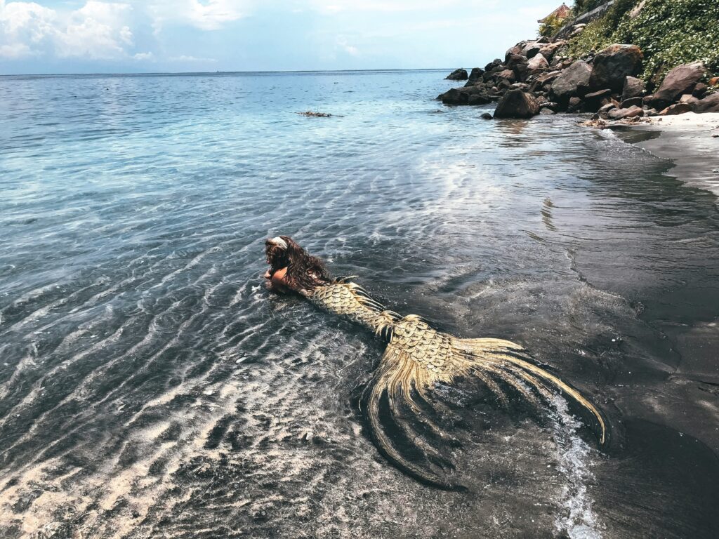 Mermaid on beach