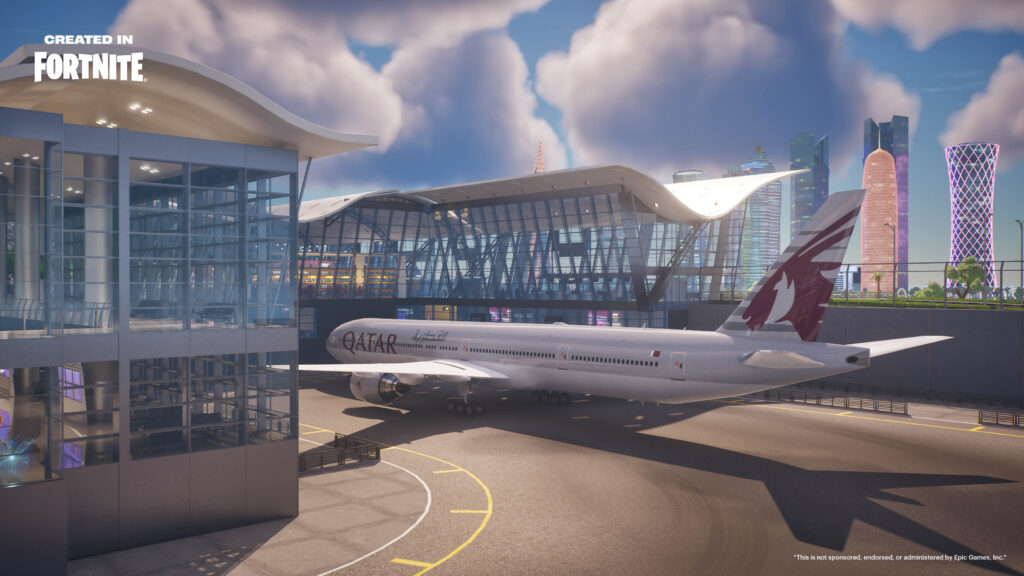 Qatar Airways; QVerse Island