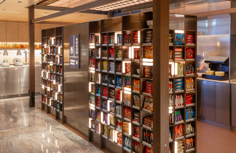 ICN Prestige East (Left) Lounge - instant noodle library