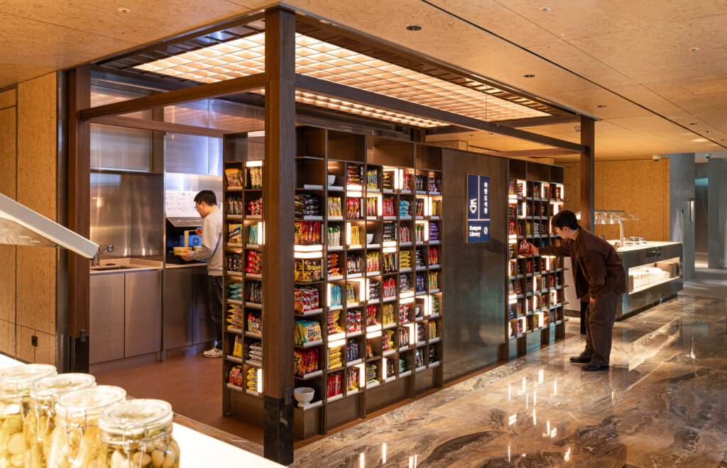 ICN Prestige East (Left) Lounge - instant noodle library