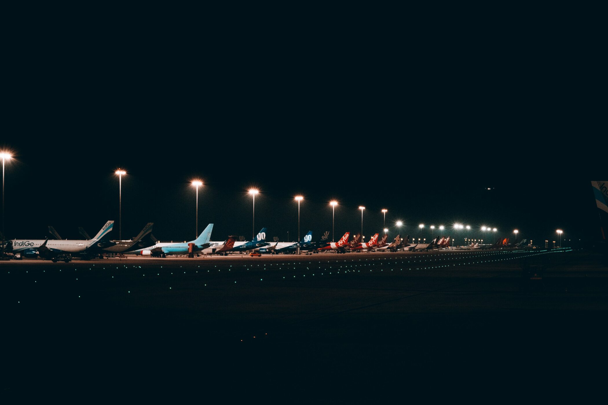 Aircraft at night