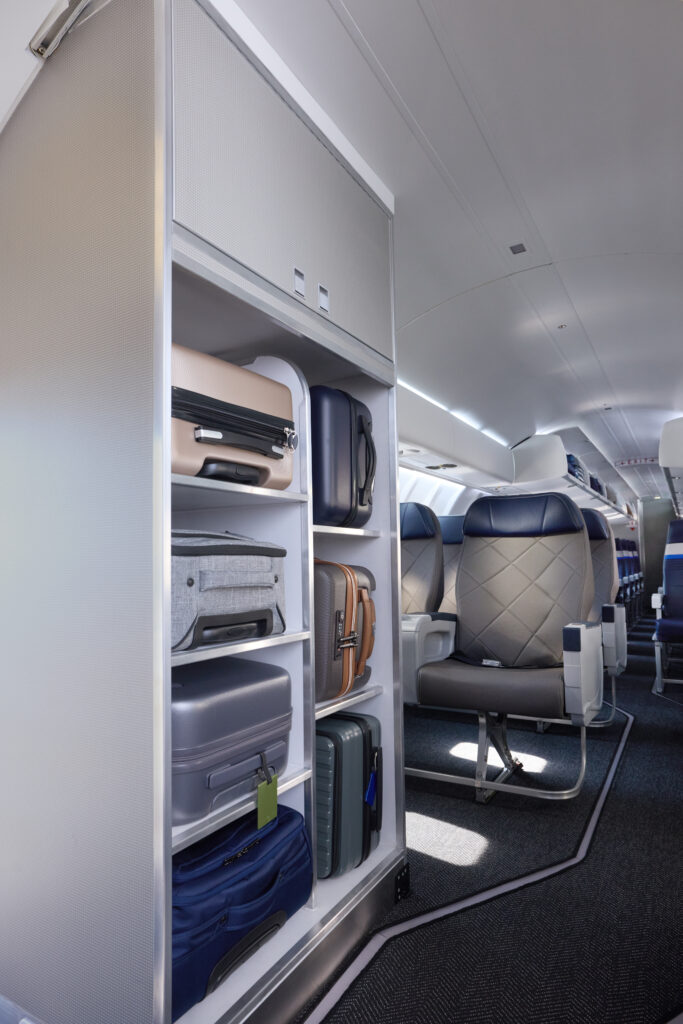 United CRJ 450 Cubby