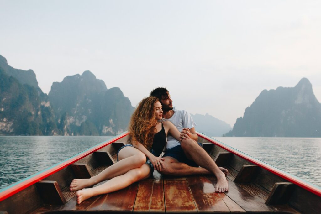 Couple on boat
