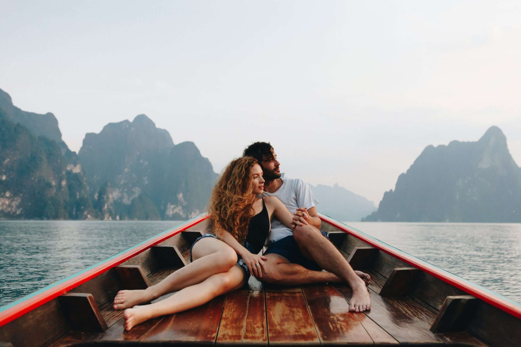 Couple on boat