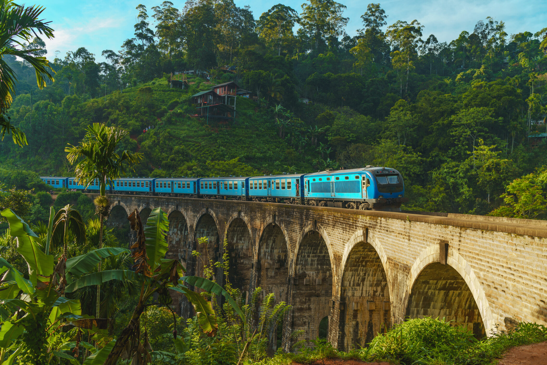 Nine Arch Bridge in Demodara, Ella, Sri Lanka.