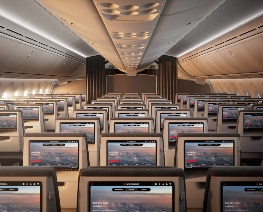 Air Canada introduces new cabin design