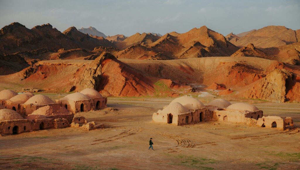 The desert village of Bardaskan, Iran