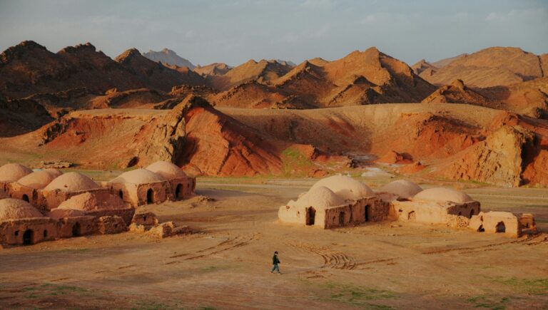 The desert village of Bardaskan, Iran