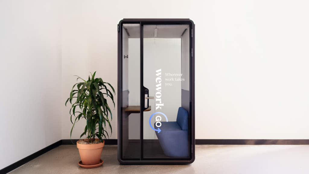 WeWork and Bureau launch airport workspace pods