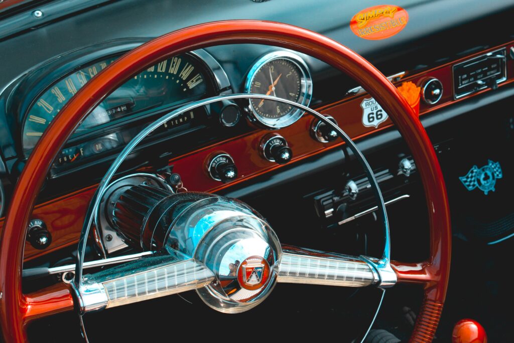 Classic car dashboard