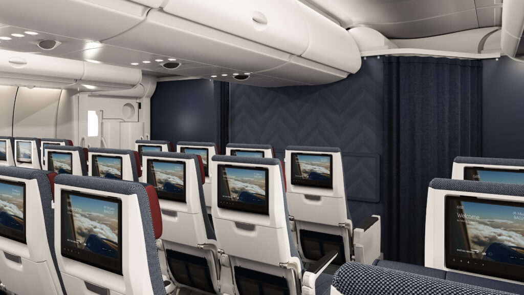 British Airways World Traveller, A380