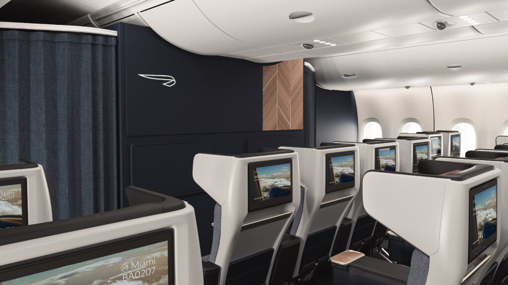 British Airways World Traveller Plus, A380